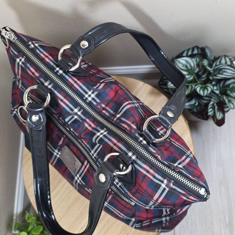 Coach Poppy Signature Tartan Glam Tote - Picture 12 of 16